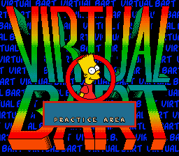 Заставка игры Virtual Bart